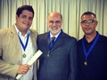 @TinedoGuiaalCNP en la entrega orden Don #MarianoKossowski un honor recibirla de un profesional ejemplar y narrador admirable... Jonny "Cachete" Bernal tambien cobdecorado! #CNP #DiaDelPeriodista #Gratitud