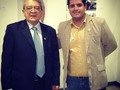 Tambien agradecido con la #UCLA por la entrega del Botón 50 #aniversario #DiaDelPeriodista aca junto al Rector Leone #Gratitud