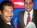 Otra #selfie con Giovanni "el negro" Peña al cierre de la emisión nocturna de @NotiPromar @promartv Toda una marca mi pana jeje