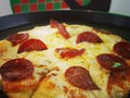 Esta es nuestra #Pizza de #Pepperoni en @veros_pizza av Lara en la Galeria Gastronomica Terraza Parking Grill al lado de Banesco