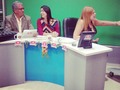 Hoy en @madrugonazo1 nuestra @gandreinaramos junto a Julio y @francyshurtador programa aniversario