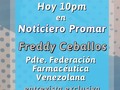 En minutos por @promartv entrevista exclusiva con Freddy Ceballos