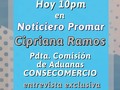 Continuamos semana de entrevistas económicas en la emisión nocturna de @NotiPromar hoy con Cipriana Ramos también candidata a la presidencia de #CONSECOMERCIO 10pm en exclusiva por @promartv #economia #periodismo #enserio #entrevistas #Barquisimeto #noticiero