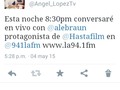 Hoy 8:30pm en @941lafm conversaré con @alexandrabraunw protagonista de la Pelicula Hasta que la muerte nos separe....