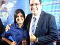 Esta muchacha @sylvialoureiro de #CamaraDeComercio #Fedecamaras nos acompañó en la cobertura de @promartv gracias por tu apoyo y tus atenciones! Te quiero mucho mi súper colega!!!