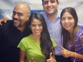Equipo @tresyuno941 anoche en mi último programa junto a @cisneroscomedy nuestro voice over! Gracias por las risas!