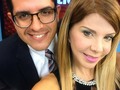 Ella es @gigientrenotas mi #estrella coestrella de la emisión estelar de #NoticieroPromar @Regrann from @gigientrenotas - En el noticiero estelar de @promartv junto a mi compañero @angel_lopeztv #Regrann