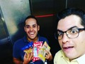 Con el primo @franrivasr galán de las señoras bachaqueras en #Caracas plimooo