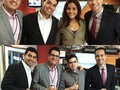 Parte del equipo de la emisión estelar @noticierovenevision @yulennys_torin @rafaelanibalcamacho @garyblue y @oliver_rod05 colegas periodistas y amigos #NoticieroVV #Venevision