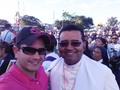 Que lujo reencontrarme con mi colega periodista, el sacerdote @jesussalvadorlarez en la #Catedral de #Barquisimeto recibiendo a nuestra #DivinaPastora