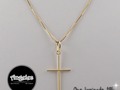 ✨Oro laminado americano 18k 💫Cadena Veneciana  💫Cruz delgada  Garantía 2 años