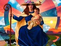 🌺🌠 Divina Pastora 2023. - Ya son 8 años consecutivos dedicando un arte a la Virgen en esta fecha especial y la obra de este año es la más personal de todas, en donde les muestro mi visión de la Virgen, de Dios, del Universo y sus múltiples dimensiones, de la naturaleza, de la vida y mis vivencias. - Como artista y como ser humano, la evolución y los cambios son inevitables, como ese río que se convierte en autopista pero al final vuelve a ser un río pero con más luz. - No tengo dudas de que cada uno de ustedes encontrará algo diferente en la obra, un detalle distinto, por eso estaré muy emocionado y atento de leer sus comentarios. - En las próximas horas les estaré compartiendo, en más publicaciones, los detalles del arte más de cerca y les comentaré de algunos significados. 🐱🛸 By: @olivarescfc   #divinapastora #santarosa #barquisimeto #caracas #venezuela