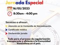 información importante!! @funcoverd_oficial  jornada especial el próximo martes 16 de mayo para los venezolanos en Santo Domingo en la que se ofrecerá un servicio integral de atención en la Ventanilla de Normalización. Durante este día, podrán obtener su certificado médico y realizar su declaración jurada en un solo lugar. Este es un esfuerzo por brindar un proceso de regularización transparente y eficiente a la comunidad venezolana en el país. . . . . . . #funcoverd #pnv #migracion