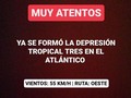 🔴ATENTOS🔴 Esta es la proyección del Centro Nacional de Huracanes de Miami respecto a la Depresión Tropical Tres, que se ha formado en el Atlántico central: traerá una trayectoria hacia el oeste en los próximos días y en las próximas 24 horas se convertirá en la Tormenta Bret.  ⚠️La proyección actual prevé un incremento de su intensidad hasta ser un huracán categoría 1 o 2 antes de llegar a las Antillas Menores: precisamente al este de esa región las aguas del océano están muy calientes.  ⚠️Debemos vigilar atentamente su evolución entre el miércoles y el jueves, momento en el que definirá su trayectoria por nuestra región caribeña.  ⚠️Les invito a acompañarnos en esta cobertura que iniciamos en este instante para estar informados sobre el tercer ciclón tropical de la temporada.  By: @jeansurieloficial   📌 3:15 PM 19.6.2023  ☑️ @JeanSurielOficial  ➡️ @AgendaClimatica  ▶️ YouTube.com/SurielJean