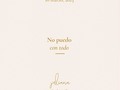 ~ No puedo con todo ~  Desde muy pequeña cree estándares muy altos respecto a todas mis tareas y compromisos, tanto que llegue a pensar que nadie haría las cosas tan bien como yo. En la universidad prefería hacer la parte del trabajo de mis compañeros de grupo, para garantizar que quedara perfectamente hecho a mi forma.   Buscar la perfección es nada mas que un deseo de controlarlo todo. Y cuando buscamos controlar tanto, automáticamente llega la frustración, porque hay muchas cosas en la vida que no se pueden controlar. Hay tanta incertidumbre en el proceso y el camino que no ver los resultados esperados puede llevarnos a estados de alta insatisfacción.   ~ Buscar la perfección es una carga muy pesada ~  Cuando empecé la tienda de regalos de ARB, buscando la misma idea de hacerlo todo perfecto, me saturé con todas las tareas. Crear un emprendimiento requiere de muchas áreas para su funcionamiento. Diseño, logística, contabilidad, servicio al cliente, ventas, mercadeo, etc. Duré 5 años haciendo TODO sola, buscando el mismo principio de perfección en todo, aún cuando muchas cosas no las sabía o incluso no las disfrutaba.  ¿Qué pasó? Pasó que cumplirle a la perfección estaba haciéndome perder el propósito y el foco a lo que era realmente importante. Estaba sumergida en listas de tareas y en un estado constante de híper productividad. Como resultado me estaba desenamorando de la idea inicial, me estaba exigiendo tanto que el amor y la pasión se estaban acabando.  El 2020 llegó con una pandemia y muchas cosas cambiaron. Te las contaré luego en otra historia.   Con amor, Juli