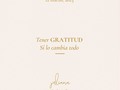 ~ Tener GRATITUD sí lo cambia todo ~   Vivir en actitud de gracia ha sido el camino para crear con amor todo lo que deseo en mi vida. Desde hace mucho tiempo adquirí el hábito de agradecer con la intención de reconocer cada persona, situación, lugar, circunstancia y pertenencia que hacen parte de mi vida. Al inicio lo registraba en un diario y era maravilloso ver como algo que parecía normal y cotidiano tomaba un valor único.   Aún agradezco cada noche por todo. Adicional a eso también me anticipo a dar gracias por todo lo que está en camino en mi vida, eso que estoy lista para recibir y cada cosa que mi corazón anhela.   ¿Cómo lo hago? Con los ojos cerrados lo visualizo, lo siento y lo veo en mi mente con tanta claridad y certeza que cuando menos lo imagino, eso que solo era un deseo se han convertido en parte de mi vida.  Suena mágico, pero la verdad es que es real y doy absoluta fe de ello. Entonces antes de hacer una lista de todo lo que deseas en tu vida. Tomate el tiempo para visualizar y sentir una inmensa gratitud por todo lo que estás lista para recibir.   ~ La realidad se transforma con tus pensamientos ~  Así que desde hoy te invito a llenar tu vida de amor y gratitud. Porque son el imán para conseguir todo lo que sueñas en la vida.   ¿Te gustaría saber más de cómo he logrado crear el hábito de visualizar en gratitud?   Déjame saberlo aquí en los comentarios ♡   Con amor, Juli