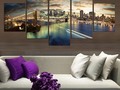 @architecturenow 5 panel high quality New York City landscape Canvas painting large wall pictures for living room (not include frame) Different sizes Order yours on my link bio @architecturenow