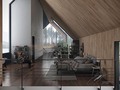 Swipe left to view all the photos! Foggy Lake House. Designed by Tung Le Xaun.