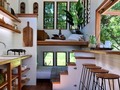 Swipe left to enjoy this Tiny House design by @littlebyronco ⠀ Location: Byron Bay, New South Wales.⠀ ______⠀ #architecture #architect #wood #design #designer #wood #interior #interiordesign #home #interiordesigner #loft #bedroom #nature #plants #bed #architect⠀ ---