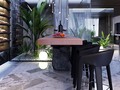 Contemporary + Dramatic Interior.⠀ _____⠀ House “Mountain” by Lauri Brothers Design Studio.⠀ Kyiv, #Ukraine⠀ _____⠀ #architect #design #interiordesign #interiordesigner #art #bathroom #kitchen #diningroom #nature #black #contemporary #interior #house #home #texture #villa #3d #render⠀ ---