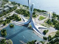 #ArchitectureNow Xiangjiang Gate architecture: @rmjmofficial 📍Hengyang, Hunan Province, China 🗓2019 📐25,697 m²  Designed as an entry in an International Design competition held by the Hunan Overseas Chinese Town Cultural &Tourism Investment Co, the Xiangjiang Gate will serve as a tourist information centre and a cultural highlight with a panoramic platform to view the junction of the Xiang, Zheng and Lishui rivers. Sustainability will be the focus at every stage of the development of the Xiangjiang Gate, and development will see the use of climate statistics and specialised engineering technologies to produce a building made for the future.  #Architecture #Design #InteriorDesign #ArchitecturePhotography #Photography #Travel #Interior #Architecturelovers #Architect #Home #HomeDecor #ArchiLovers #Building #Arquitectura #Construction #Homedesign #Designer #Nature #Love #Luxury #Interiors #Render #ArchitectureDesign #Facade