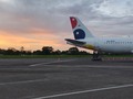 Un dia despues. Parece que por fin vamos a volar. #VivaAir #vivaaircolombia