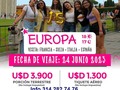 Viaje de 15 a Europa. Salida junio 24 Info y reservas 314 2827476 Of Calle 14 Nº 14 - 21 centro Granada. #AriatoursTeLleva.