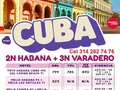 CUBA- HABANA Y VARADERO CON VUELOS DESDE BOGOTÁ. Equipaje de 20 kilos, En habana desayuno y en varadero paln todo incluido, bufet, bar abierto y Snacks, traslados aeropuerto hotel aeropuerto y entre hoteles, city tour y asistencia médica al viajero. Info y reservas 3142827476 Of calle 14 Nº 14 - 21 centro Granada. #AriatoursTeLleva.