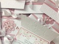 Lindas invitaciones para el Bautizo de Dominga 😊🙏🏻🌸🌸🌸#invitacionesbautizo