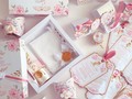 Todos estos lindos detalles los confeccionamos con mucha dedicación y cariño para el Bautizo de Agustina 💕🌸👼🏻🙏🏻#bautizo #bautizos #ideasbautizo #encintados #recuerditos