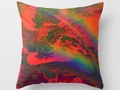 Rainbows on Mars Throw Pillow fabulous colours .. an #eyecatcher for your home :) #society6