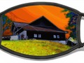 House On A Hill Face Mask for Sale by Mimulux Patricia No