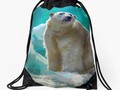 'Polar Bear' Drawstring Bag by mimulux