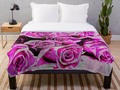 'Romantic Roses' Throw Blanket by mimulux