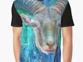 'Billy Goat Blue' Graphic T-Shirt by mimulux
