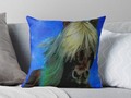 'Icelandic Horse' Throw Pillow by mimulux