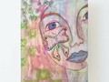 Butterfly Girl Mounted Print by mimulux