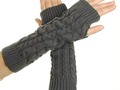 Long Soft Fingerless Knit Thumb Hole Gloves $1.77 SHIPPED!