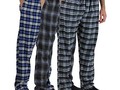 $26.97 (reg $87) Set of 3 Men’s Super Soft Flannel Plaid Pajama Pants/Lounge Bottoms
