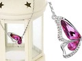 Crystal Chain Necklace with Butterfly Pendant ONLY $2.66 Shipped