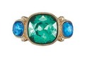 NEW Size 6 Blue & Green Stylish Sparkle Fashion Statement Ring - Gold Tone | AVON by NolaRejeweled