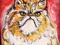 Grumpy #cat #watercolors #art #aquarelle #sketchbook #photoark #animals