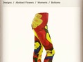 The abstract flowers bottoms are here! Check them out:   Abstract art that can be part of your clothing.  #art #abstract #bottoms #leggings #fashion #colors