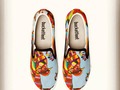 New shoe 👞 design in my online shop: "Phoenix".  Order here: 👇   Durable 82% polyester, 18% cotton material blend. Classic slip-on silhouette with rubber sole for dependable traction. High-quality dye sublimation heat transfer print. Removable in-sole with cushion and comfort bubbles. Bucketfeet are standard widths, B for women and D for men. If you are unsure about sizing, we suggest staying true to size. Machine wash cold and air dry.  #art #sliponshoes #fashion #birds #original #unique #animals #colors0