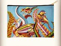 Original #zipperpouch   Order here 👇    Zip Pouch  100% spun polyester. Printed on both sides. Non-woven laminate inside with zip closure. Machine washable. Measurements are width x height in inches.  #art #original #unique #accessories #animals #fashion #birds