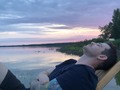 Ловим дзен, потому что рыбачить мы не умеем 😅  #camping #morelesa #glamping #tyumen #tourist #dzen #chilling #relax