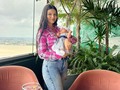 Soy mami gracias a ti 🌷 Mi luz, mi cielo, mis días, mi dulzura, mi corazón… Mi sueño💞 mi muñeca de carne y huesos.  Tan enamorada de ti AMSA💞 que sentimiento tan maravilloso 😍✨
