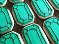 Galletas de piedras preciosas 💎 ~ esmeraldas • • . . #emeraldcookies #gemcookies #bakkercakes #preciousstones #emerald