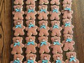 Teddy bear cookies for a #babyshower