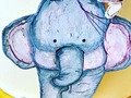 Este señor elefantito 🐘 es el protagonista de nuestro cake, pues a Harba le encantan 🐘🐘🐘🐘🐘🐘